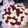 Rosas rojas y blanca 