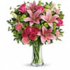 
What&#039;s better than pink? More pink! This blissful bouquet of roses and