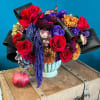 Stunning vase full of Red Roses, Lisianthus, and other mixed flowers