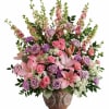 Like a whisper from heaven, the soft pinks and lavenders in this