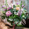 Carnation
Alstroemerias 
Rose
Stock or snapdragon 