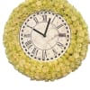 All white rose sympathy clock. 