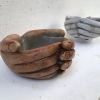 Small concrete planter.  Available tinted.