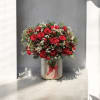 This is the perfect arrangement for a seasons greetings to a loved