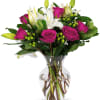 The Lazy Day Bouquet a blend of fucsia roses and white l