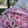 50 Pink Roses Birthday Label.