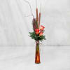This bud vase is perfect for the Fall season. It includes roses
