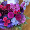 Gorgeous box with hot pink flowers and orchids