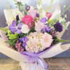 colorful mixed bouquet with exotic orchids