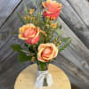 Send a cute and sweet red rose bud vase to your love