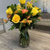 A combination of yellow and orange florals guaranteed to amaze and surprise