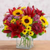 Embrace autumn&rsquo;s allure with our harvest-inspired arrangement. A loose gathering of blooms