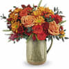 Embrace the charm of autumn&#039;s majestic meadow with this heartfelt rose bouquet