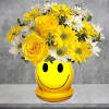 When you&#039;re looking to make someone smile, this happy face with roses