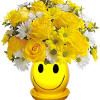 When you&#039;re looking to make someone smile, this happy face with roses