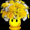 When you&#039;re looking to make someone smile, this happy face with roses
