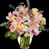 A perfectly pleasing mix of sweet feminine blossoms make this a truly