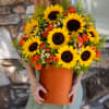 The Sunshine Joy Bouquet radiates happiness and warmth with its vibrant mix