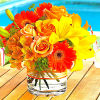 Send a sunny siesta someone&#039;s way with this chic summer bouquet! Warm