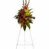 Tropical highlights balance with lush earth tones to offer hope and encourage