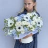 Beautiful and tender flower box made in white-blue tones. Amazing gift to