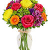 Bright, happy blooms for every day worth celebrating! Our new arrangement is