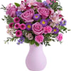 Pretty as a picture, this perfect purple arrangement spoils your someone special