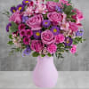 Pretty as a picture, this perfect purple arrangement spoils your someone special