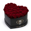 The &quot;heart box collection&quot; consists of unique, real preserved roses handcrafted, soft