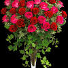 Make a statement! This lush arrangement of hot pink roses and gracefully