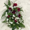 Hand made wrislet or corsage with baby rose which may change to