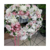 Heart pink and white