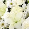 Symbolizing peace, serenity and purity, white flowers can help comfort those grieving