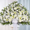 Symbolizing peace, serenity and purity, white flowers can help comfort those grieving