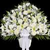 Symbolizing peace, serenity and purity, white flowers can help comfort those grieving