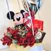 This beautiful arrangement with Mickey mouse and chocolate will make your day