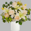 This ethereal arrangement is a calming, peaceful gesture that shows them you