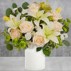 This ethereal arrangement is a calming, peaceful gesture that shows them you