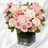 Celebrate a special day with this sweet treat of radiant roses in