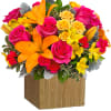 Spread sunshine with bold roses, cheerful lilies, and fluttering alstroemerias with this