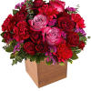 Pure passion. Bedazzle your beloved with luscious red and lavender roses in