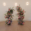 Beautiful pastel and peach flowers in a splashy brunching design