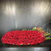 Huge arrangement with red roses