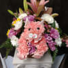 Our Kitty  design is  made of White Carnation  (