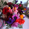 Juvel toes roses, alstroemeria, ranunculus, spay roes and other fillers vintage bridal