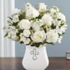 Pure white flowers have a way of bringing peace to the ones