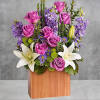 Send serenity. An artistic expression of love and peace, this luxurious lavender