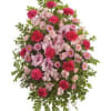 From hot pink to pale pink easel spray