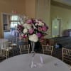 Beautiful shades of Lavander, purple, burgundy and white roses, hydrangeas, daisies and