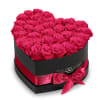 The &quot;heart box collection&quot; consists of unique, real preserved roses handcrafted, soft